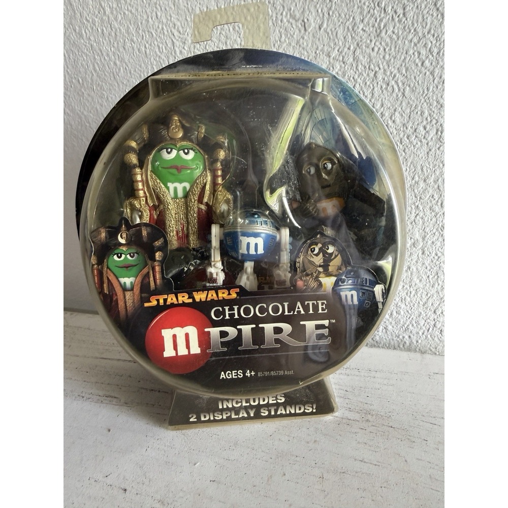 Hasbro Star Wars Chocolate MPire Queen Amidala, R2-D2 C-3PO M&M's Action Figures